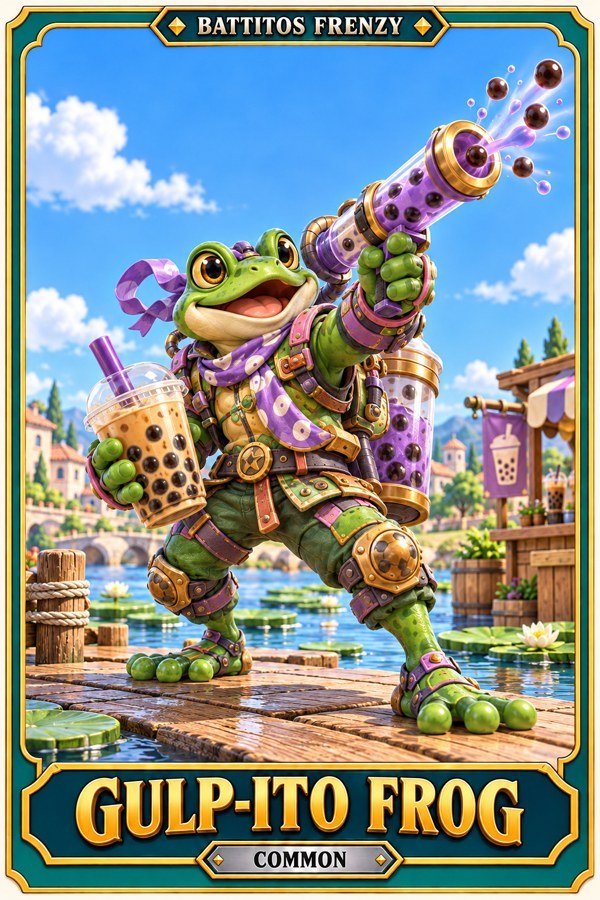 Bobahop Frog character artwork