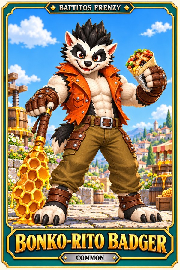 Bonko-Rito Badger character artwork