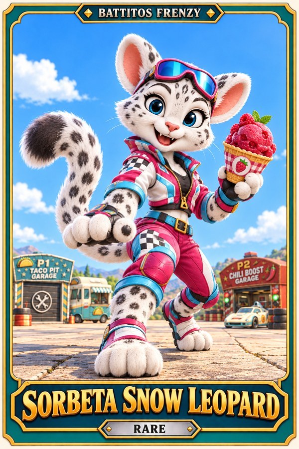 Sorbeta Snow Leopard character artwork